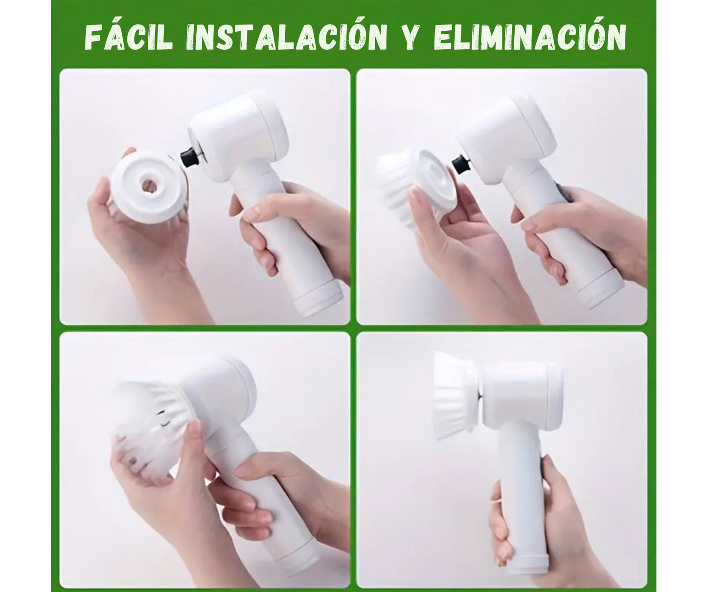 CleanPro 5X, Equipado con 5 Cabezales de Cepillo Reemplazables