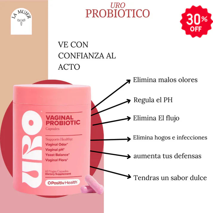 URO Vaginal Probiotics para la salud vaginal de las mujeres